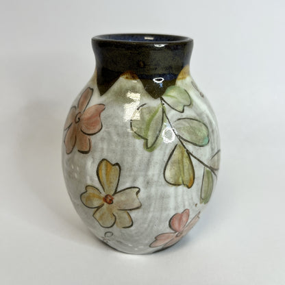 Bud Vase with Hand-Painted Animals