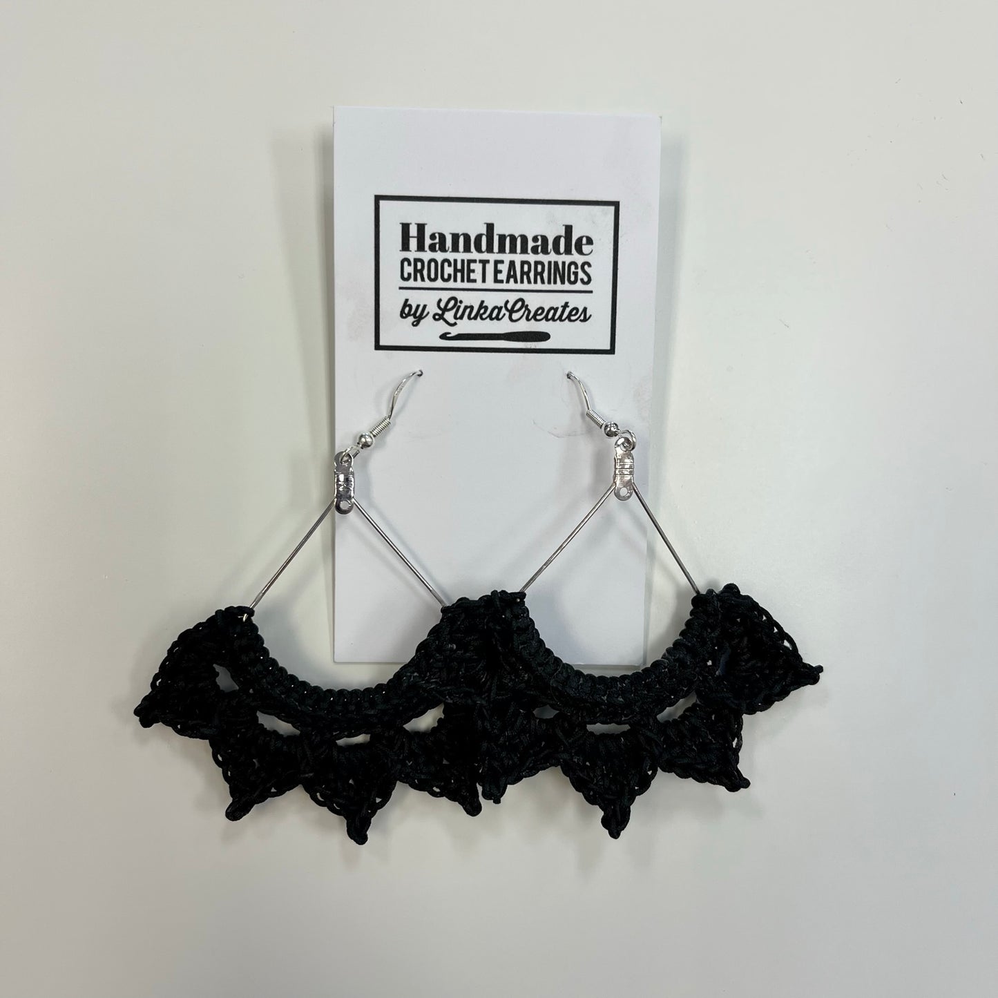 Crochet Earrings - Black