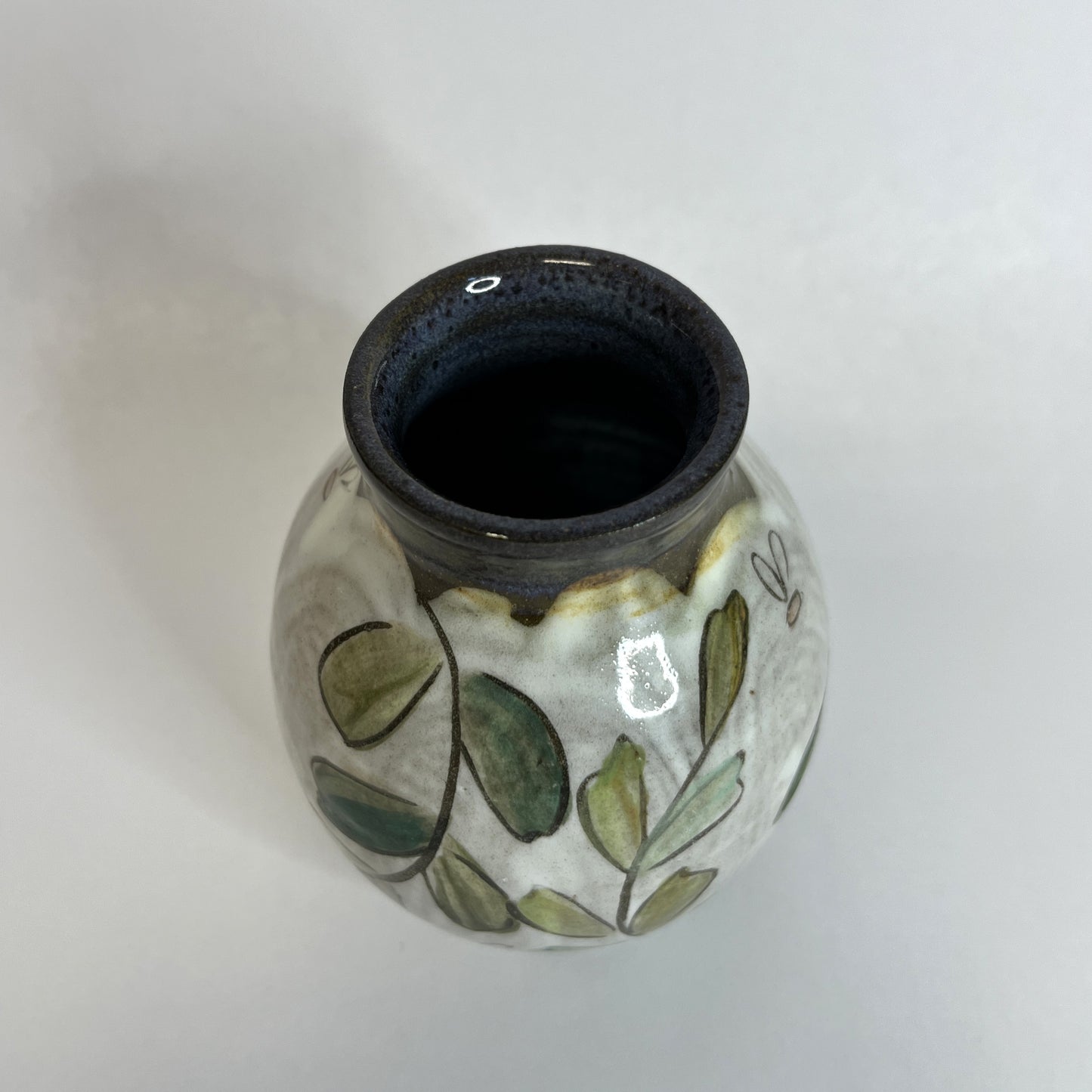 Bud Vase with Hand-Painted Animals