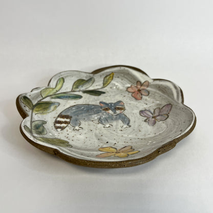 Snack Plate with Hand-painted Animals