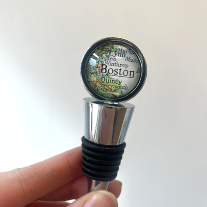 Map Bottle Stopper