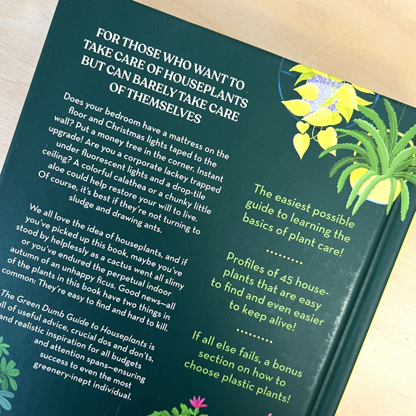 The Green Dumb Guide to Houseplants Book