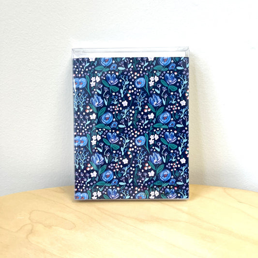 Notecards - Blue Floral (Set of 6)