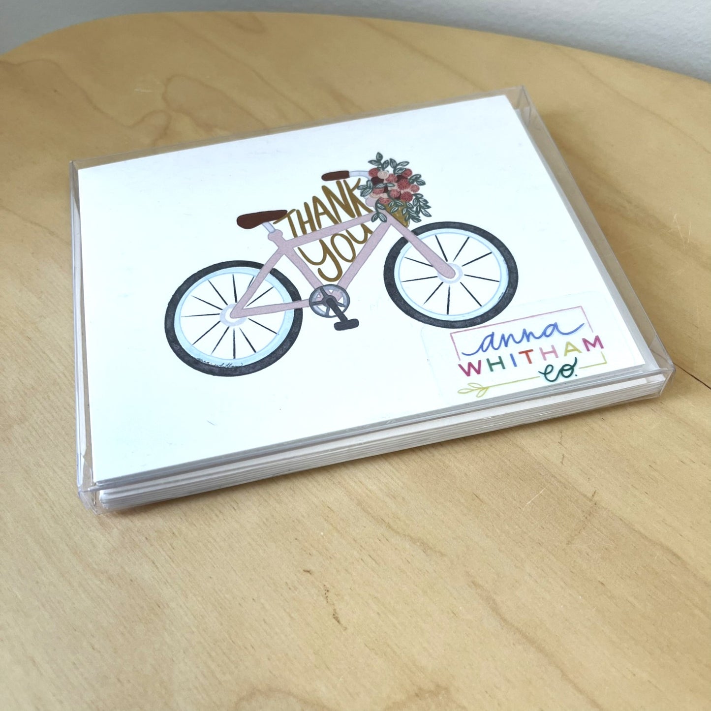 Thank You Cards - Bike with Flowers (Set of 6)