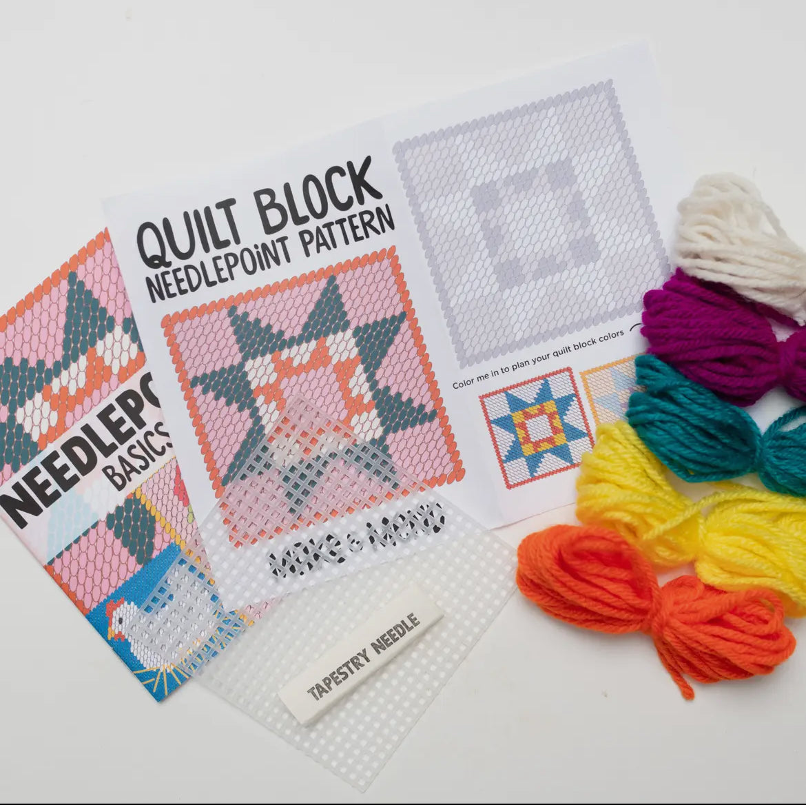 Needlepoint Kit - Quilt Block