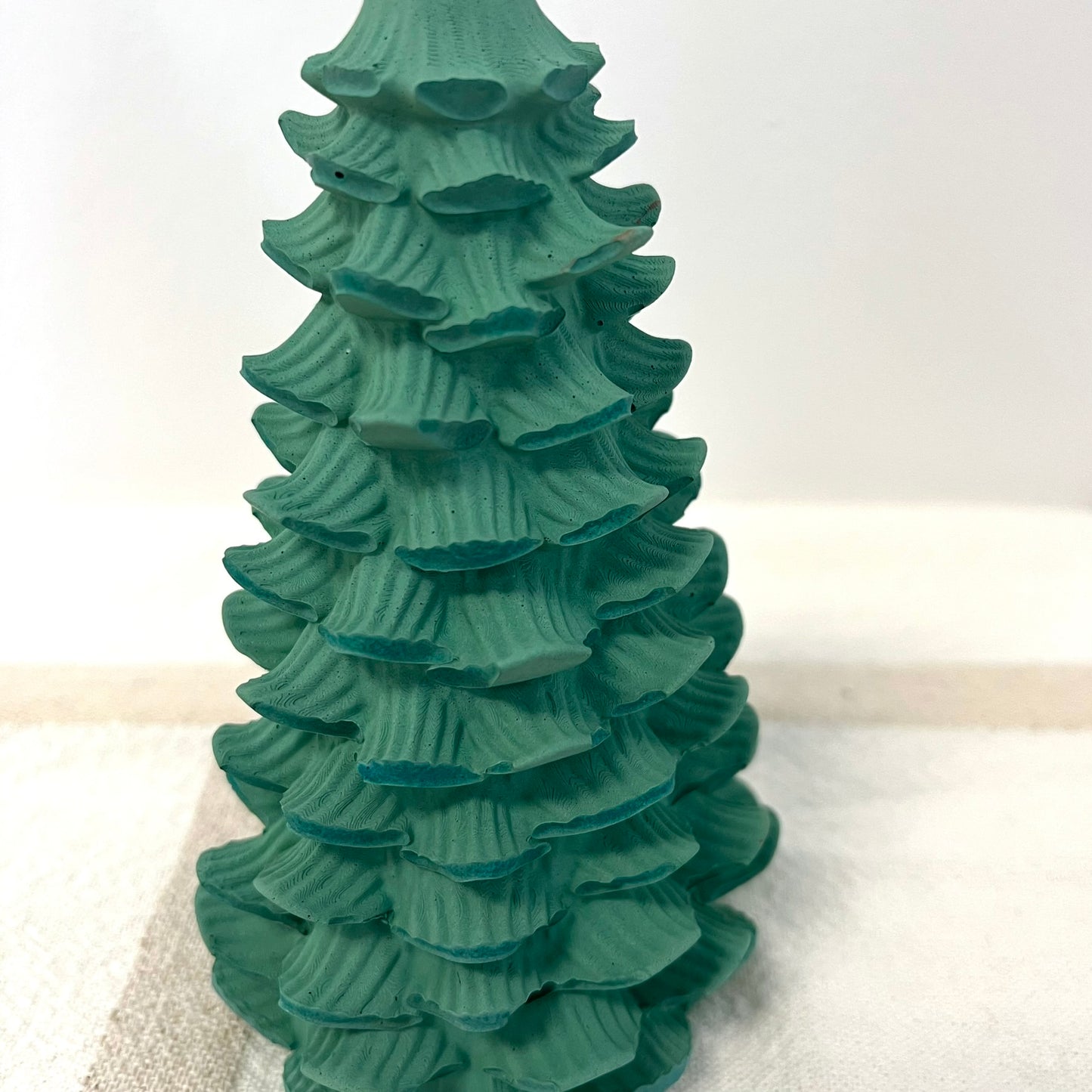 Cement Christmas Tree Figurine