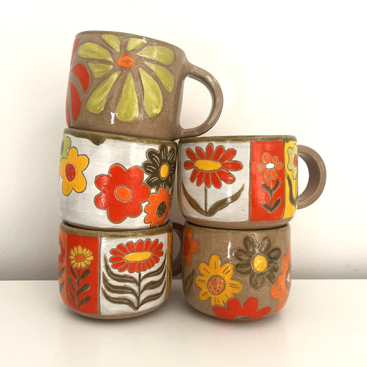 Colorful Flower Mug