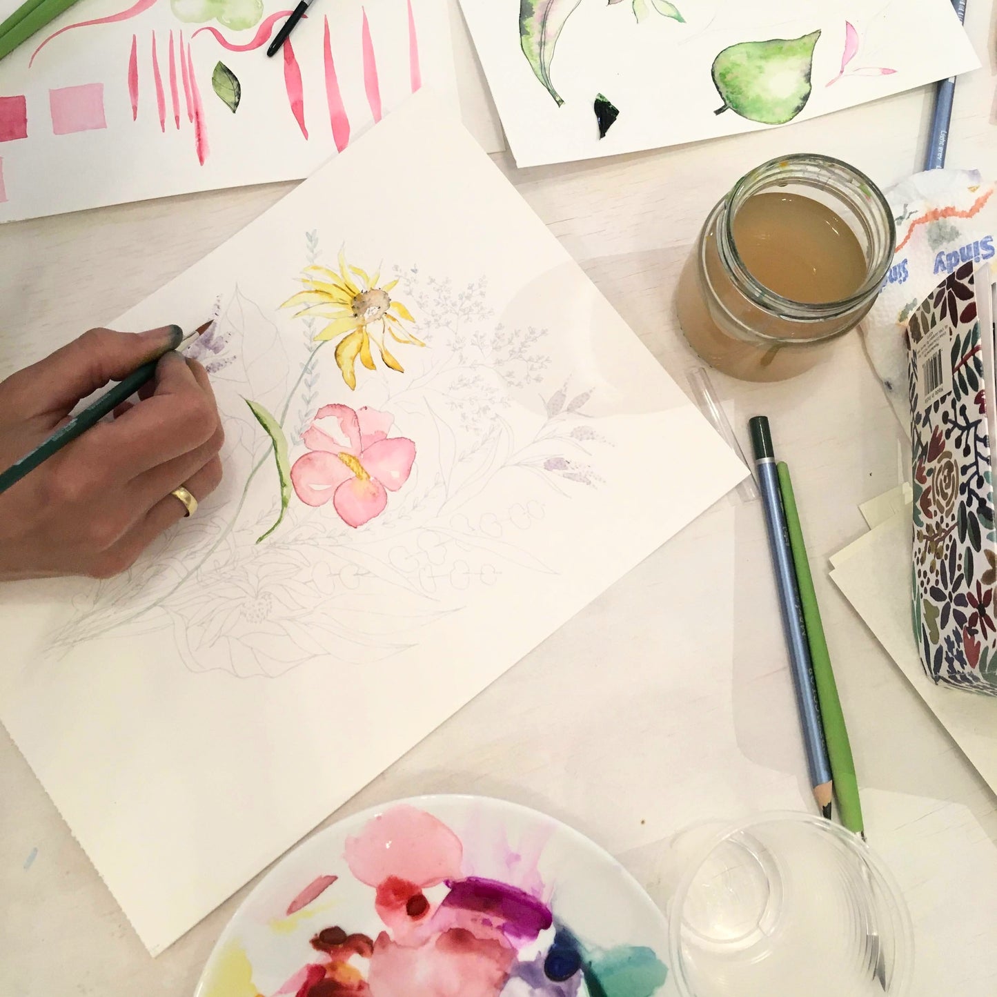 3/15 - Spring in Bloom: Intro to Botanical Watercolor