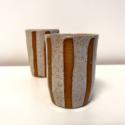 White Striped Tumbler