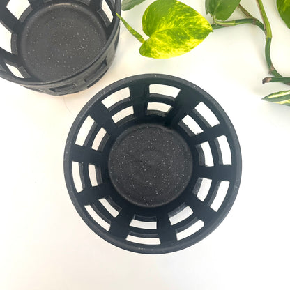 Ceramic Basket - Grid Pattern