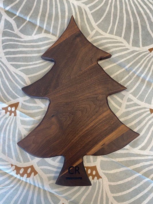 Wooden Cutting Board - Christmas Tree