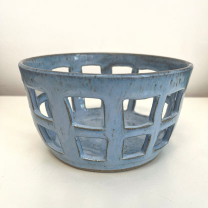 Ceramic Basket - Grid Pattern