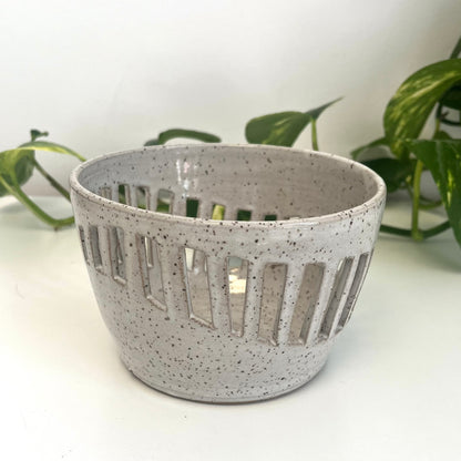 Ceramic Basket - Stripe Pattern