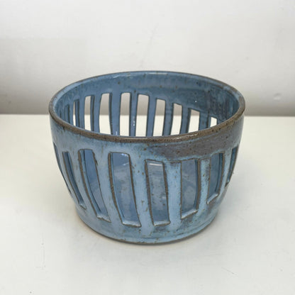 Ceramic Basket - Stripe Pattern