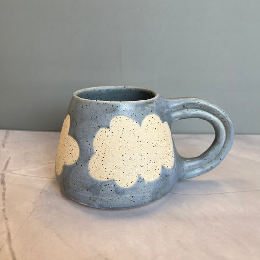 Blue Mug with Clouds