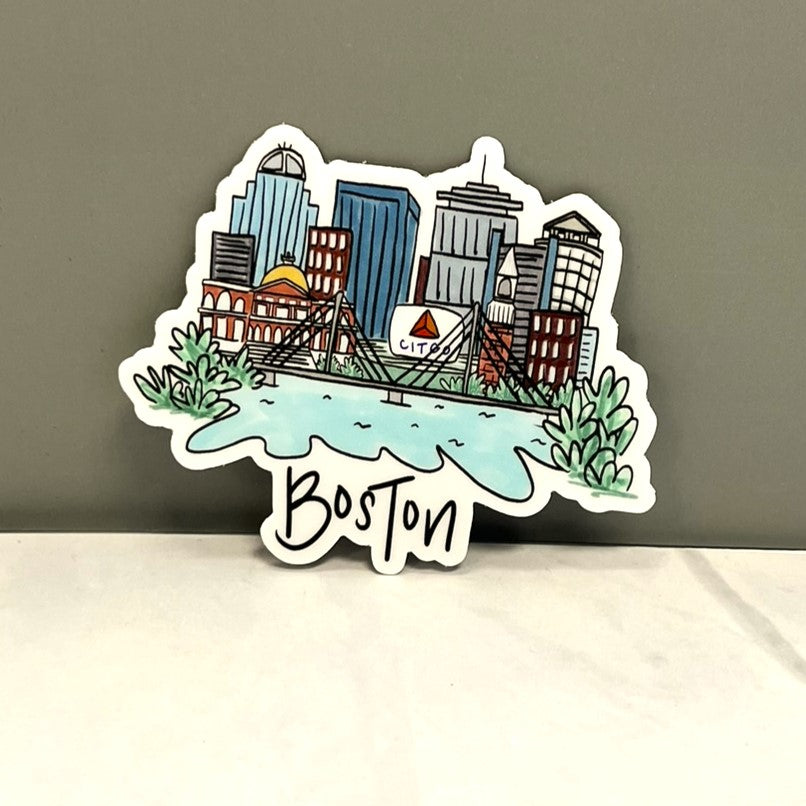 Boston Skyline Sticker