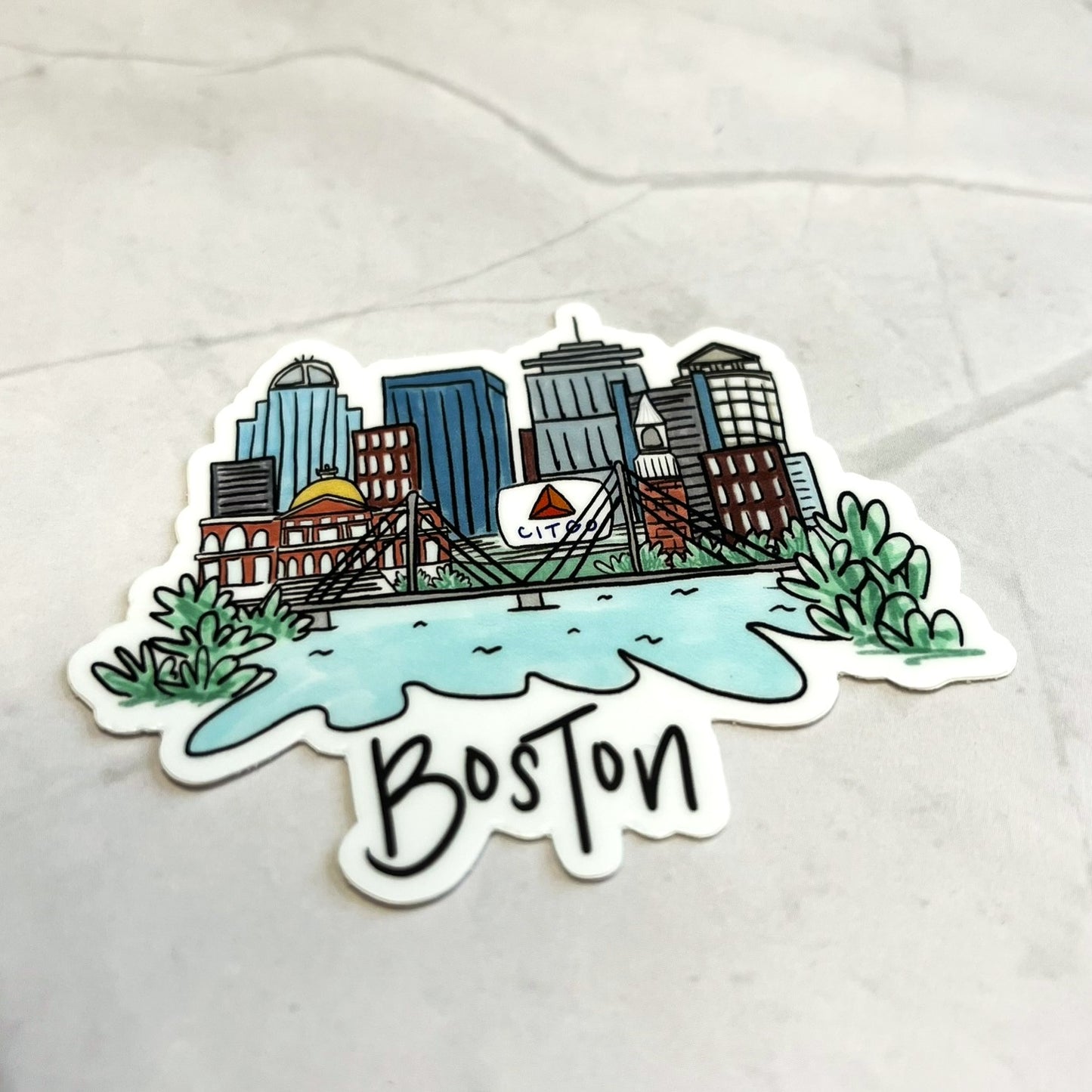 Boston Skyline Sticker