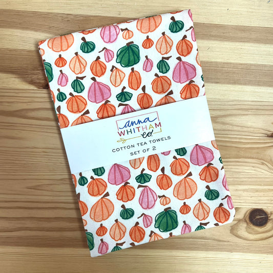 Pumpkin Tea Towels (Set of 2)