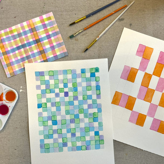 Sept 6 - Geometric Watercolor Painting
