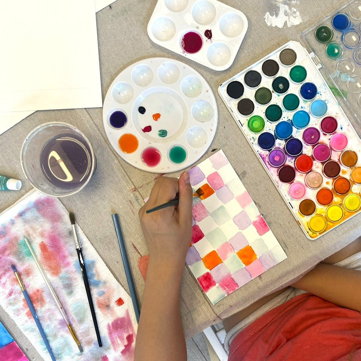Oct 4 - Geometric Watercolor Painting