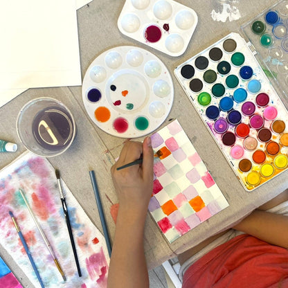 Oct 4 - Geometric Watercolor Painting
