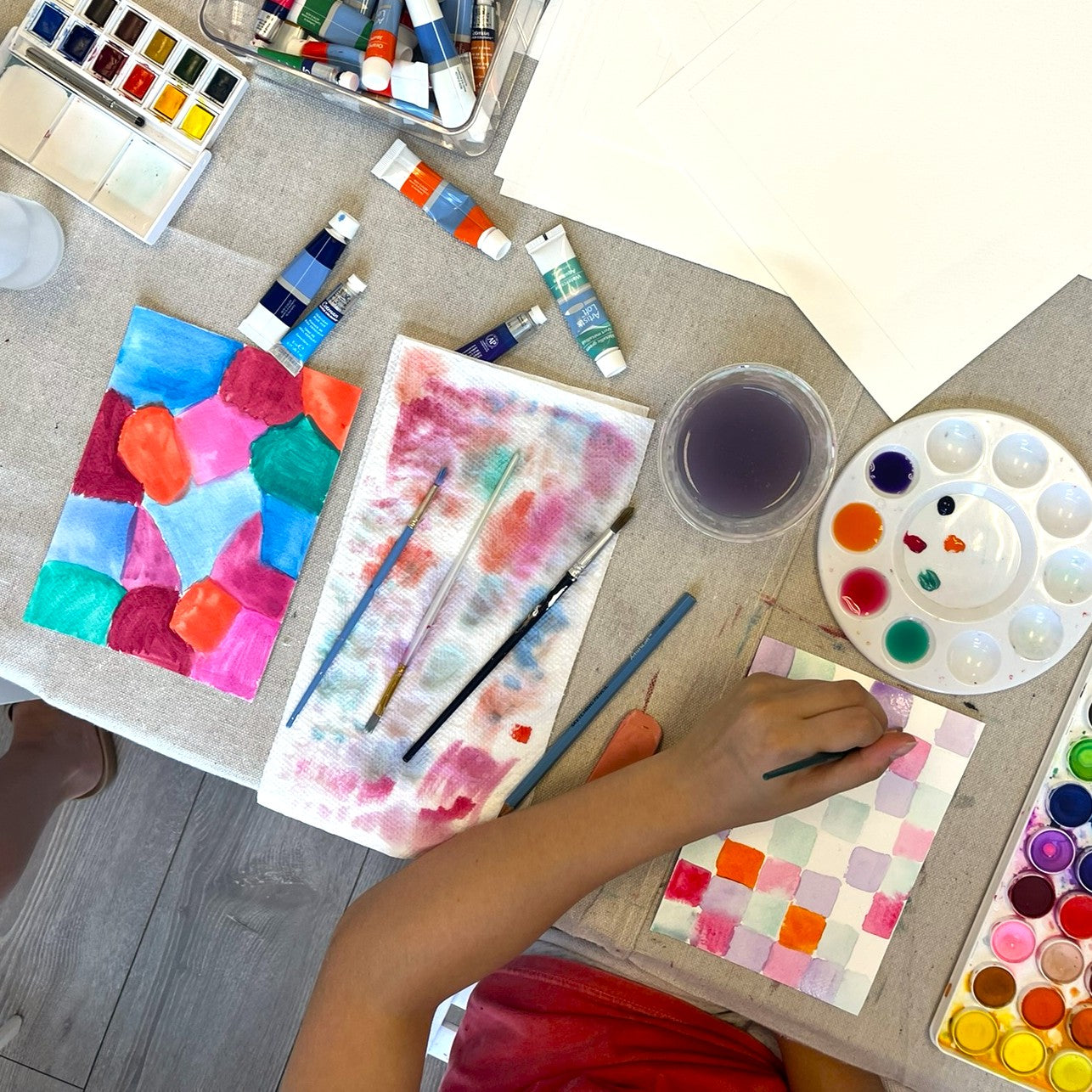 Sept 6 - Geometric Watercolor Painting