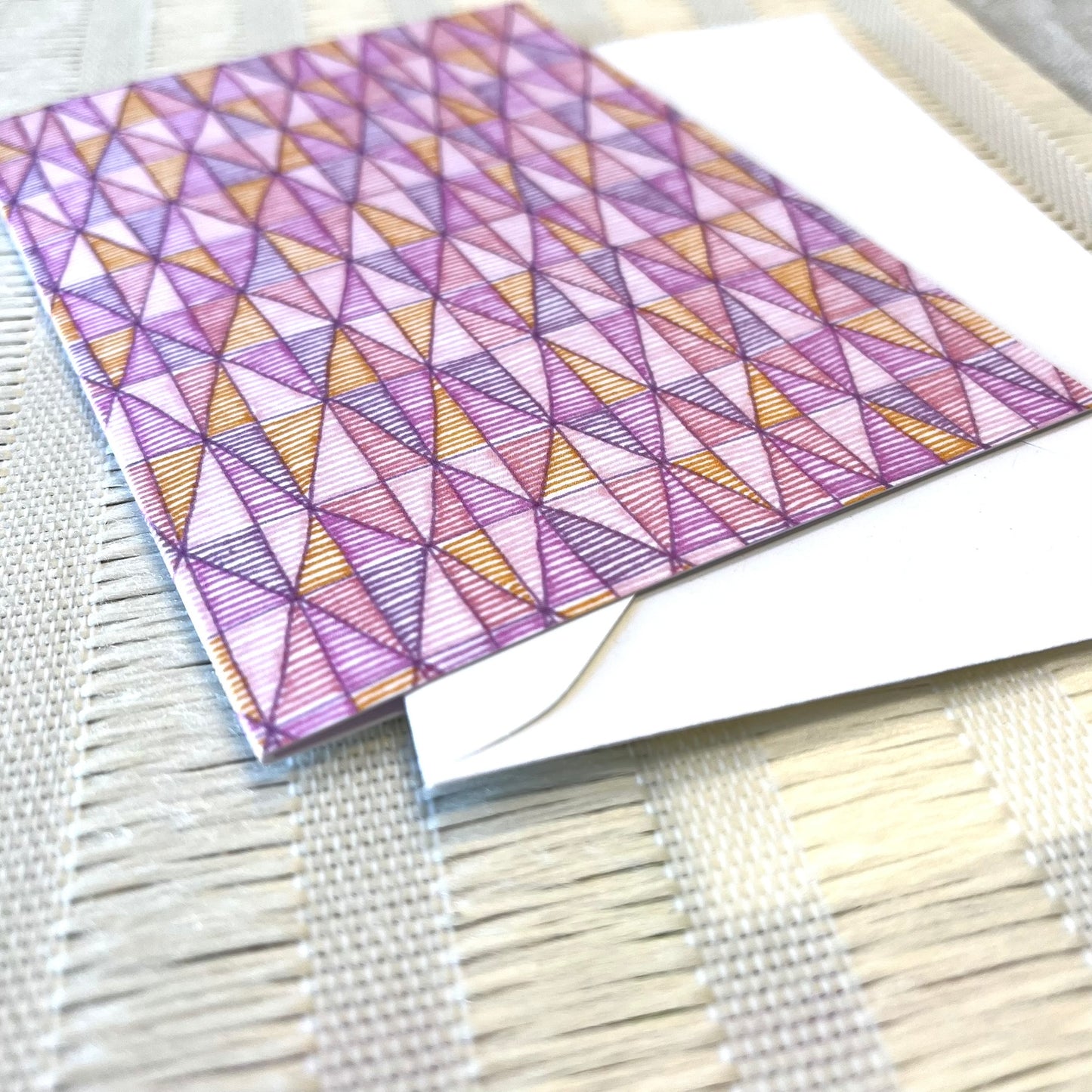 Pink Diamonds Greeting Card