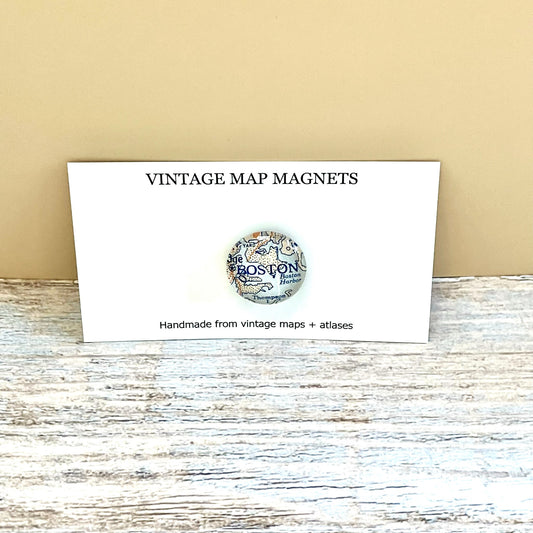 Vintage Map Magnets