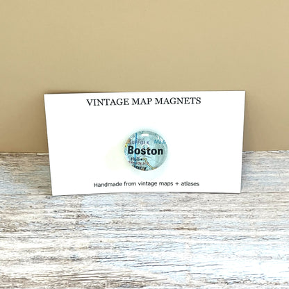 Vintage Map Magnets