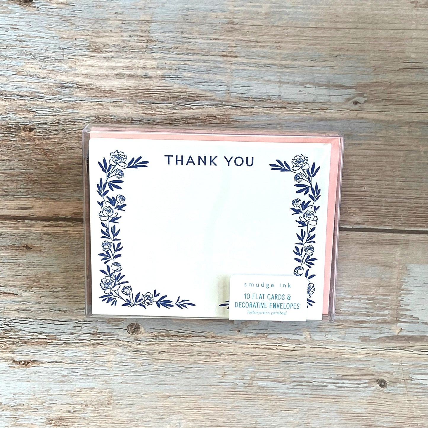 Thank You Notecards with Peonies (Box of 10)