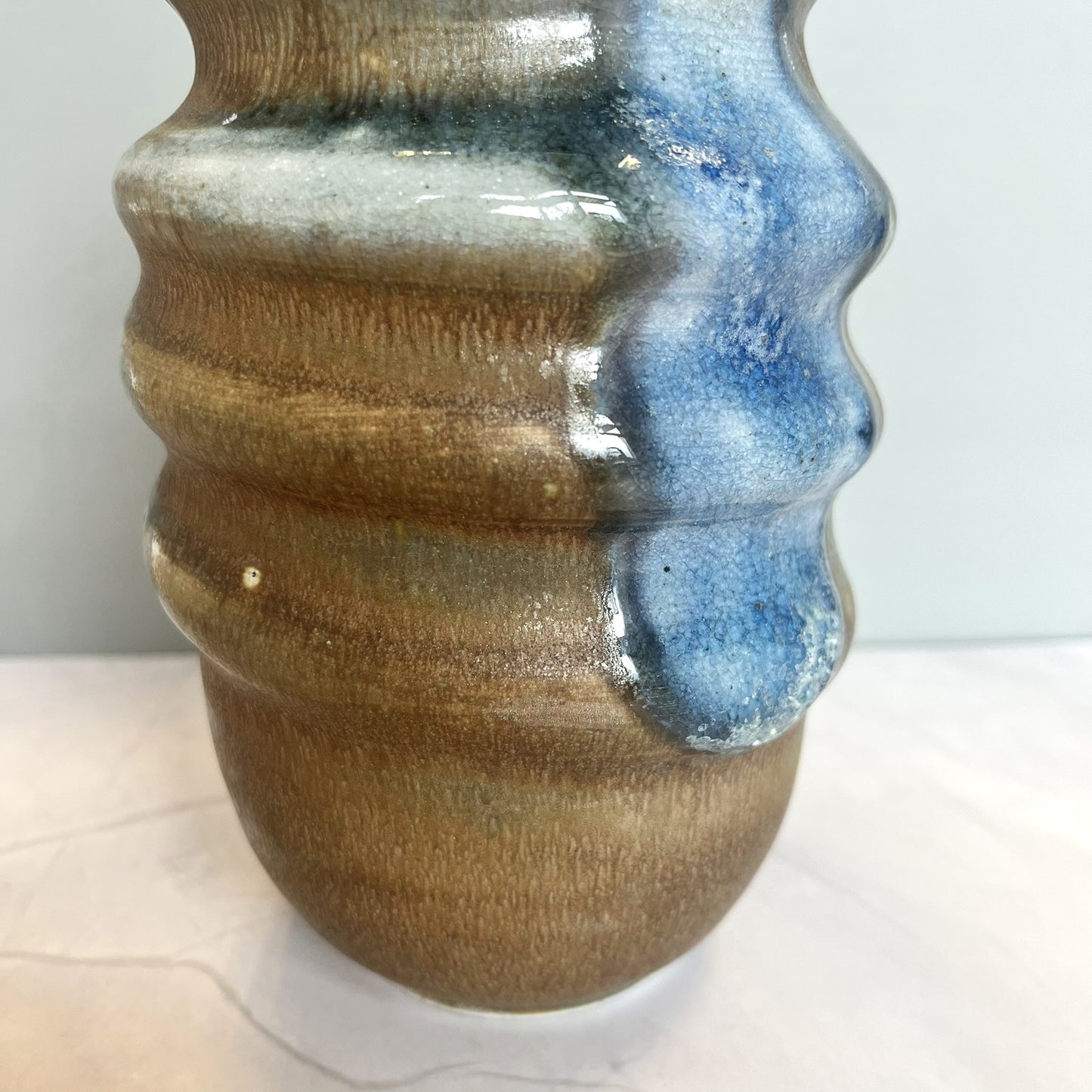 Gray/Brown Twist Vase
