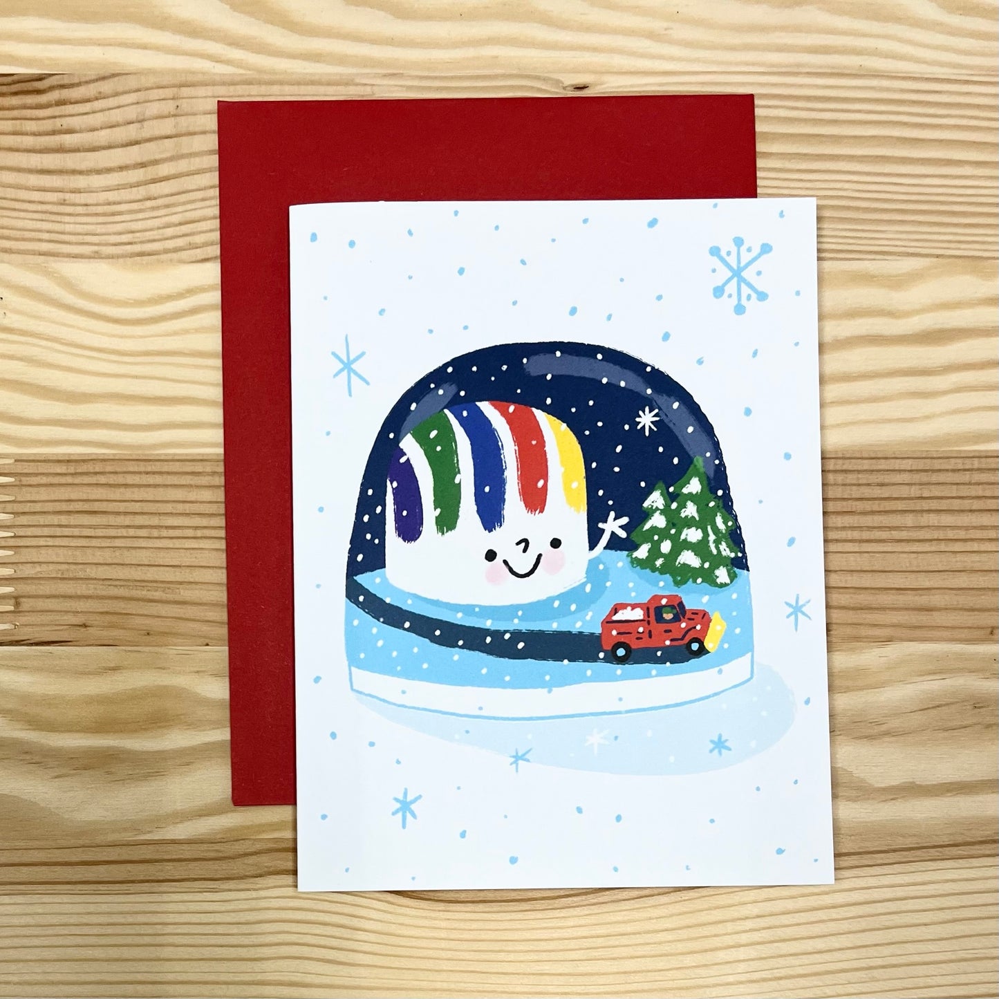 Holiday Card - Rainbow Gas Tank
