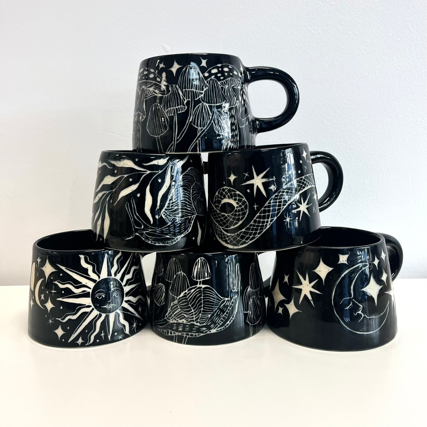 Black and White Mugs