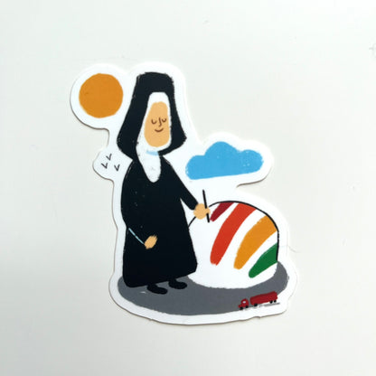 Corita Kent Painting Gas Tank Sticker