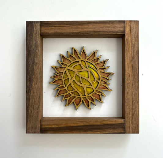 Wooden Sun Wall Art