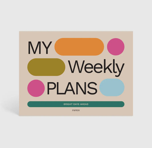 My Weekly Plans Desk Planner