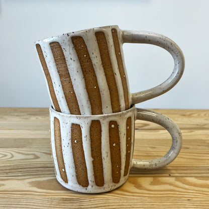 Mug with White Stripes