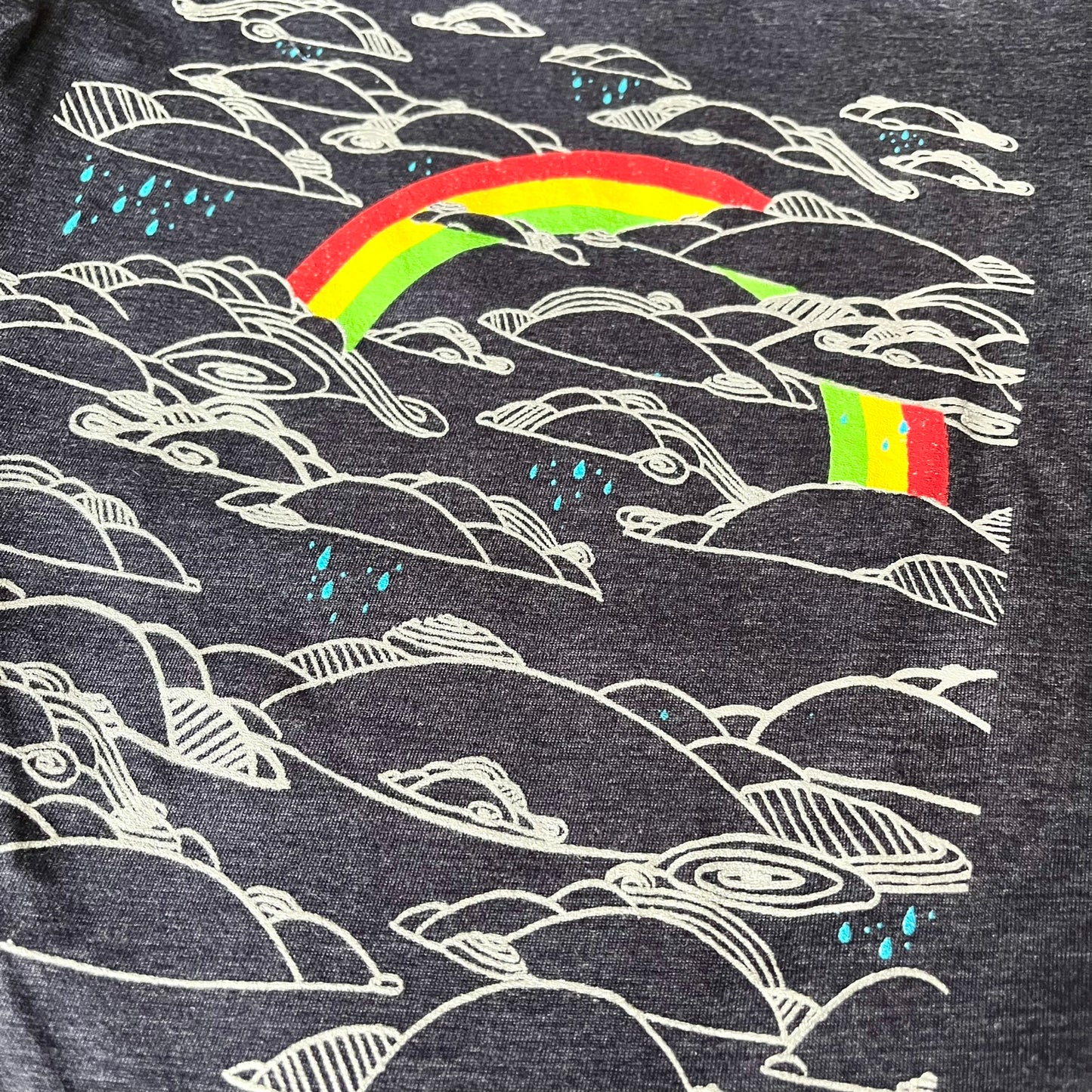 Kids T-Shirt - Clouds and Rainbow