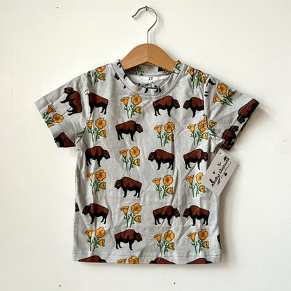 Toddler T-Shirt - Buffalo with Poppies