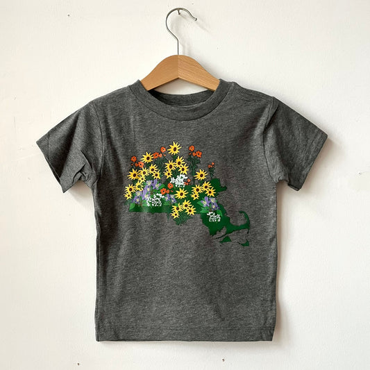 Kids T-Shirt - Massachusetts Wildflowers