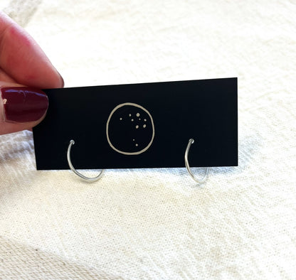 Circle Lock Threader Earrings