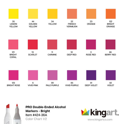 Double-Ended Art Markers (Set of 36)