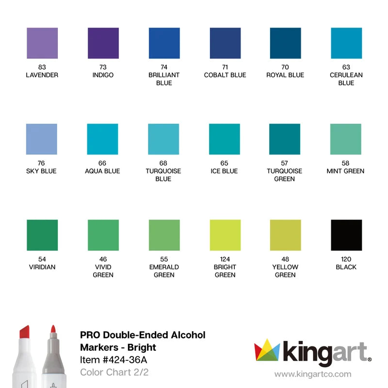 Double-Ended Art Markers (Set of 36)