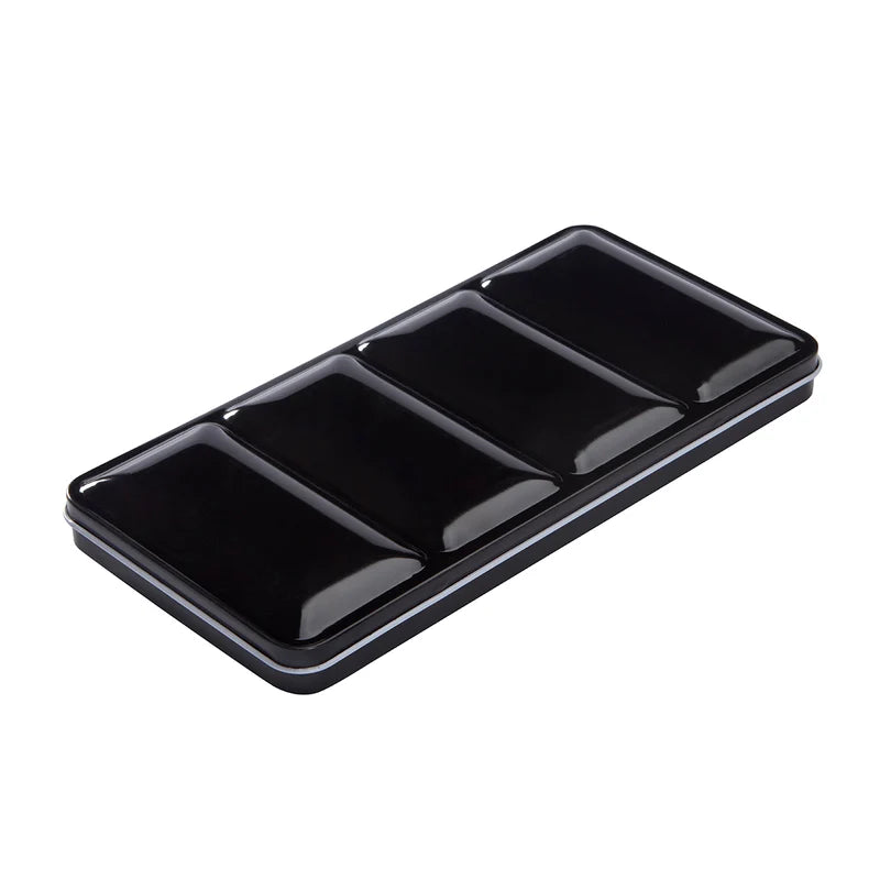 Watercolor Half Pans in Metal Box - 48 Colors & Water Brush Pen