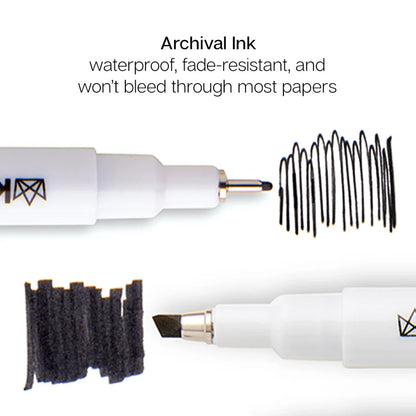 Inkline Pro Fine Line Black Ink Pens (Pack of 10)
