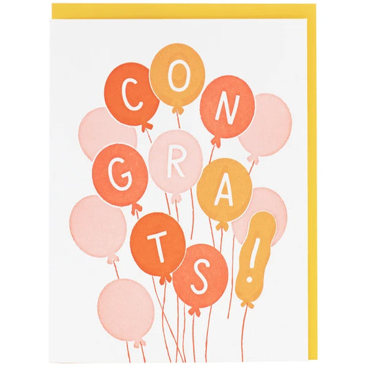 Balloons Congrats Card
