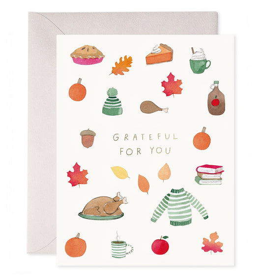 Grateful For You Thanksgiving Card