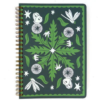 Spiral Notebook - Green Dandelions