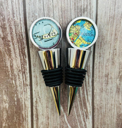 Map Bottle Stopper