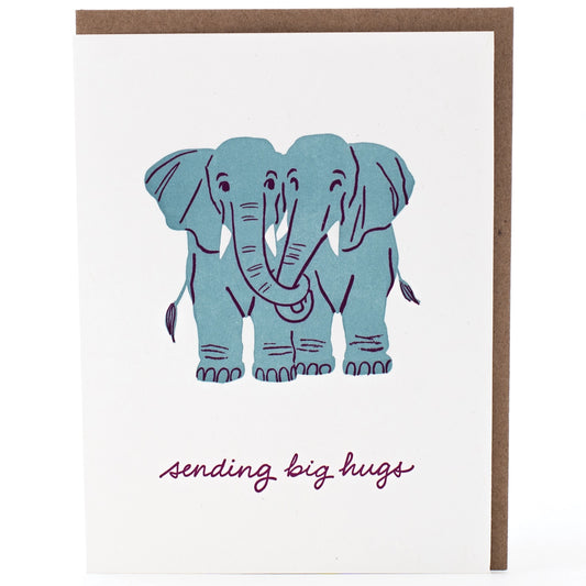 Elephant Big Hugs Card